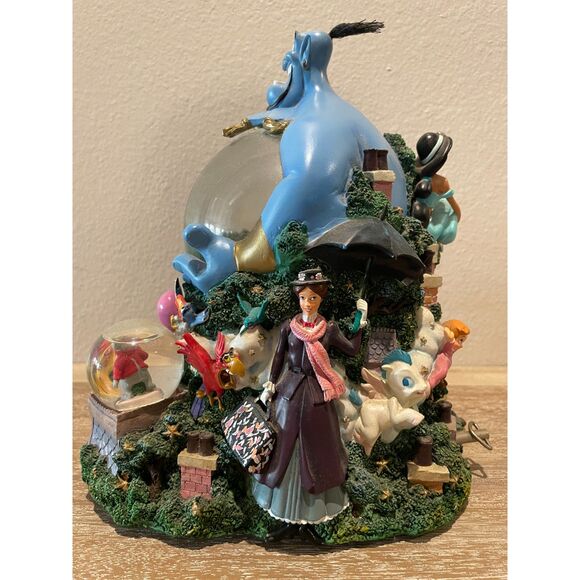 Disney Aladdin Share A Dream Come True Parade Float Snow Globe "Whole New World" - Picture 2 of 5
